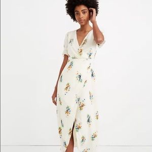 Madewell Ruffle Sleeve Floral Maxi Dress